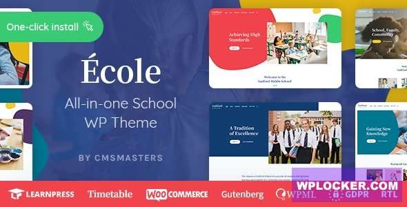 Premium WordPress Theme name: Ecole