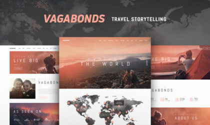 Premium WordPress Theme name: Vagabonds