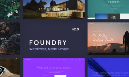 Premium WordPress Theme name: Foundry