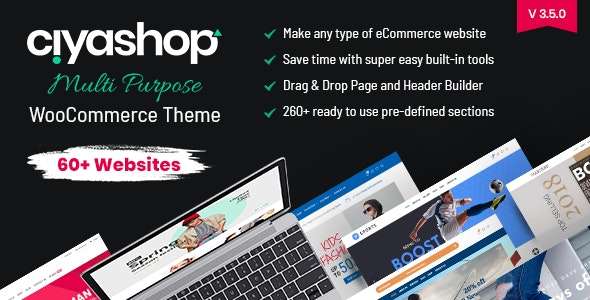 Premium WordPress Theme name: CiyaShop