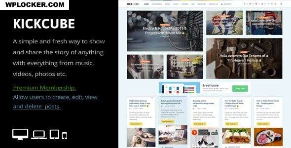 Premium WordPress Theme name: KICKCUBE