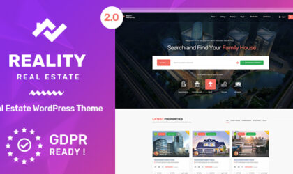 Premium WordPress Theme name: Reality