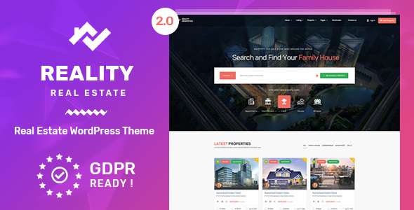 Premium WordPress Theme name: Reality