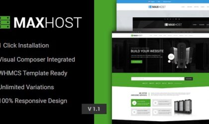 Premium WordPress Theme name: MaxHost