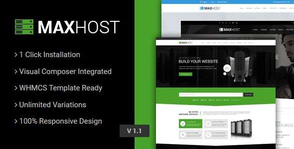 Premium WordPress Theme name: MaxHost