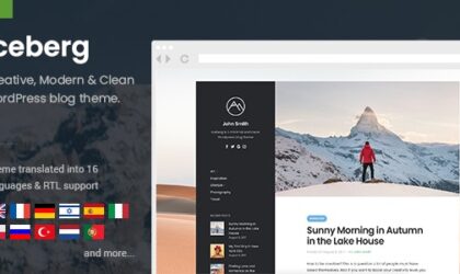 Premium WordPress Theme name: Iceberg