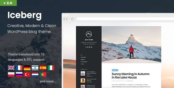 Premium WordPress Theme name: Iceberg