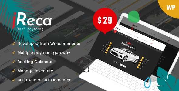 Premium WordPress Theme name: Ireca