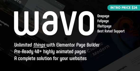 Premium WordPress Theme name: Wavo