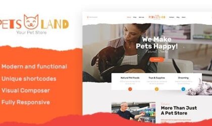 Premium WordPress Theme name: Pets