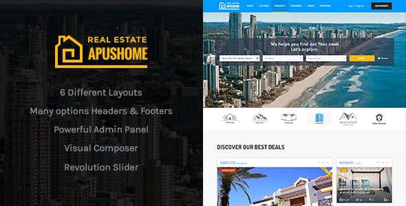 Premium WordPress Theme name: ApusHome