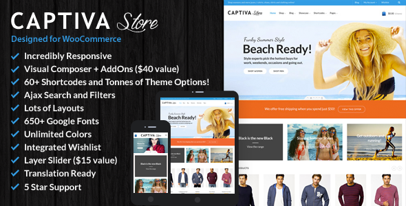 Premium WordPress Theme name: Captiva