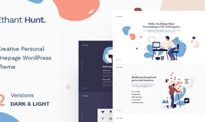 Premium WordPress Theme name: Ethant