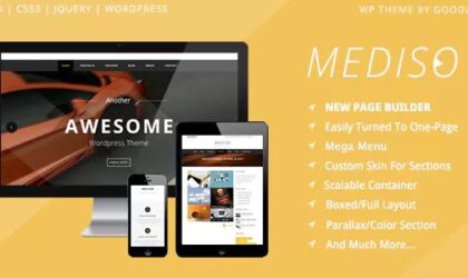 Premium WordPress Theme name: Mediso