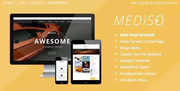 Premium WordPress Theme name: Mediso