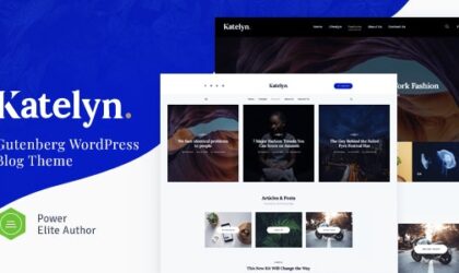 Premium WordPress Theme name: Katelyn