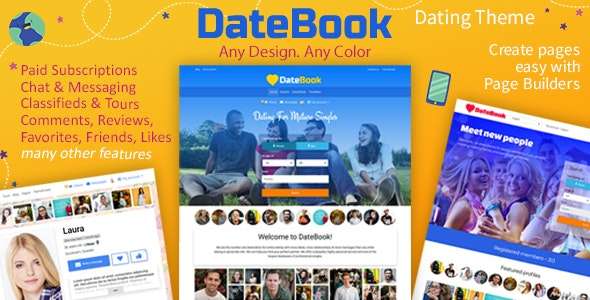 Premium WordPress Theme name: DateBook