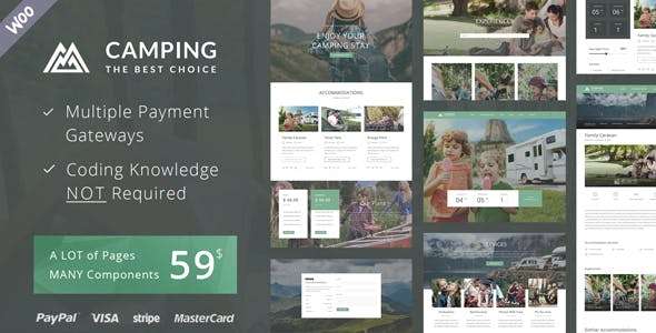 Premium WordPress Theme name: Camping