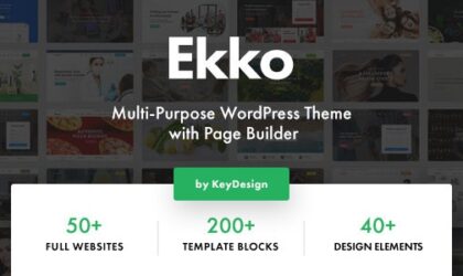 Premium WordPress Theme name: Ekko