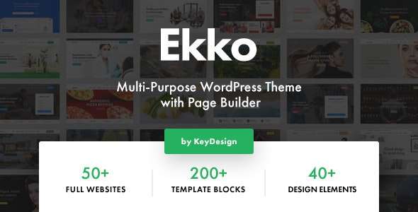 Premium WordPress Theme name: Ekko