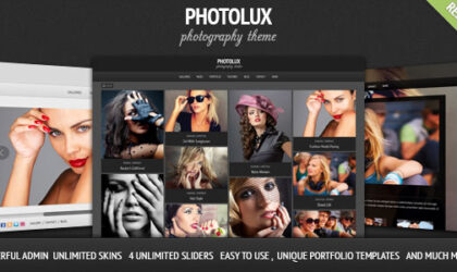 Premium WordPress Theme name: Photolux