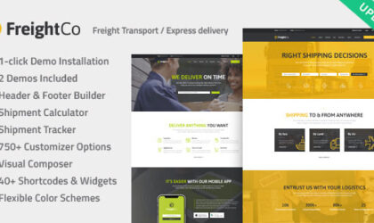 Premium WordPress Theme name: FreightCo