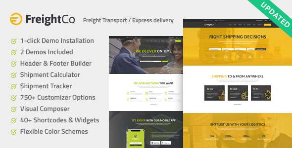 Premium WordPress Theme name: FreightCo