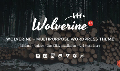 Premium WordPress Theme name: Wolverine