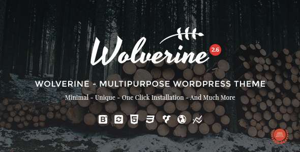 Premium WordPress Theme name: Wolverine