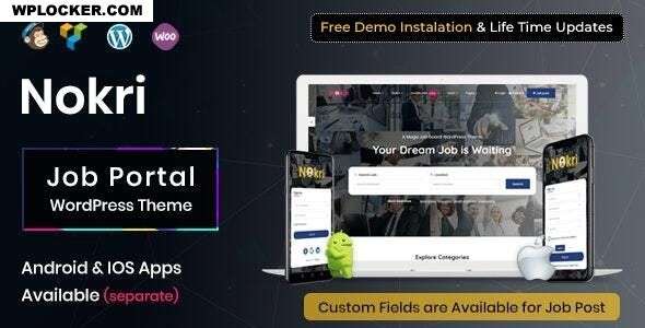 Premium WordPress Theme name: Nokri