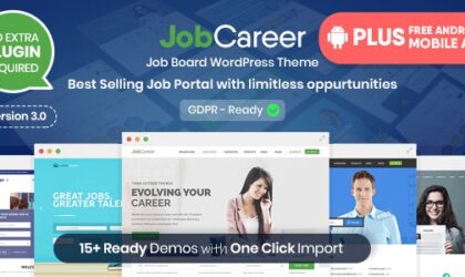 Premium WordPress Theme name: JobCareer