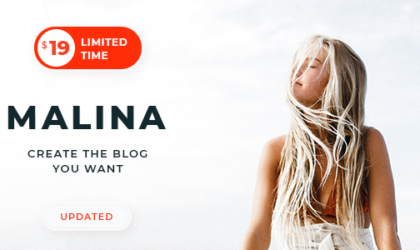 Premium WordPress Theme name: Malina