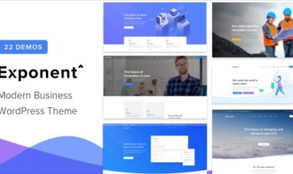 Premium WordPress Theme name: Exponent