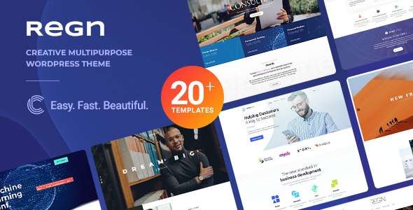 Premium WordPress Theme name: Regn