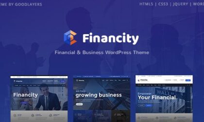 Premium WordPress Theme name: Financity