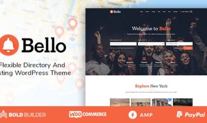 Premium WordPress Theme name: Bello