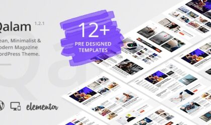 Premium WordPress Theme name: Qalam