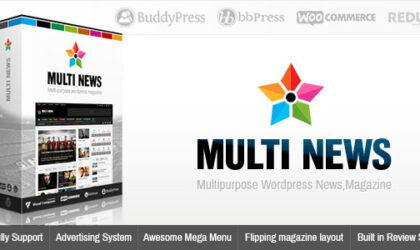 Premium WordPress Theme name: Multinews