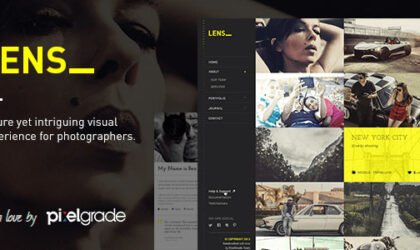 Premium WordPress Theme name: LENS