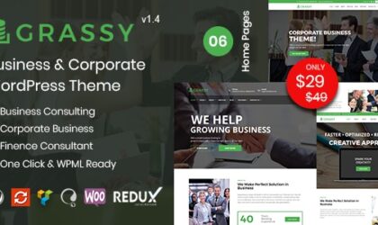 Premium WordPress Theme name: Grassy