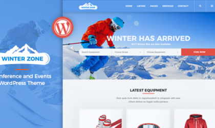 Premium WordPress Theme name: WinterZone