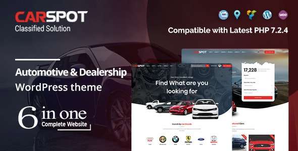 Premium WordPress Theme name: CarSpot