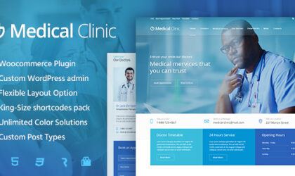 Premium WordPress Theme name: Medical