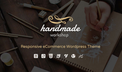 Premium WordPress Theme name: Handmade