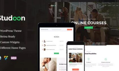 Premium WordPress Theme name: Studeon