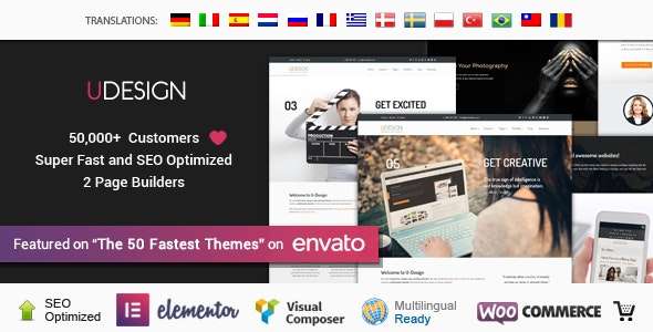 Premium WordPress Theme name: uDesign