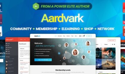 Premium WordPress Theme name: Aardvark