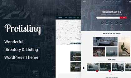 Premium WordPress Theme name: Prolisting