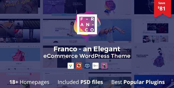 Premium WordPress Theme name: Franco