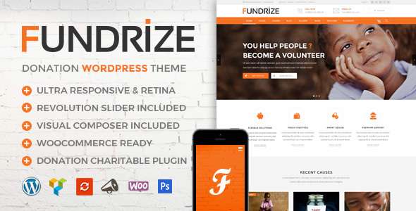 Premium WordPress Theme name: Fundrize